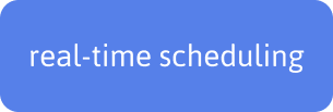 Text: "real-time scheduling" in a blue box