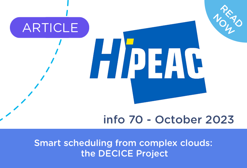DECICE Article in HiPEA info 70 - October 2023