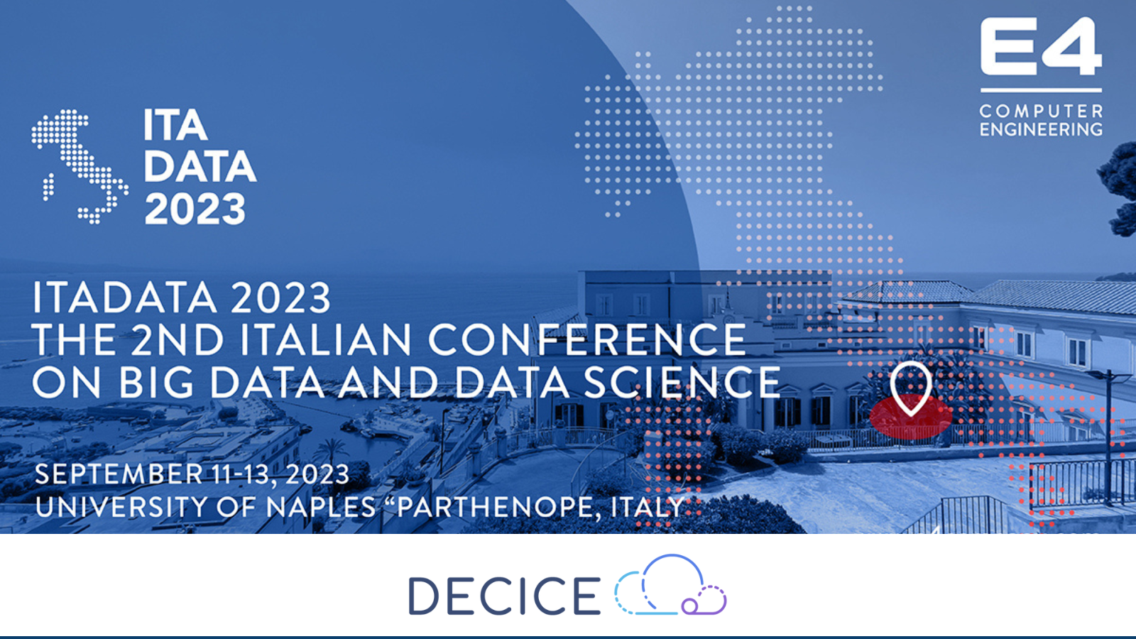 Presentation of DECICE Poster on the Italian Conference on Big Data and Data Science